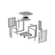 13. LANBERG FLOOR CABINET 19" 15U 600X800 LCD GRAY
