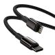 3. Baseus CATLWJ-A01 Lightning - USB-C PD 20W 480Mb/s 2m cable - black