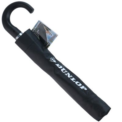 3. BLACK SEMI-AUTOMATIC FOLDING UMBRELLA 92CM DUNLOP