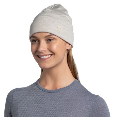 2. Buff Merino Heavyweight Beanie 11117000310 White One Size