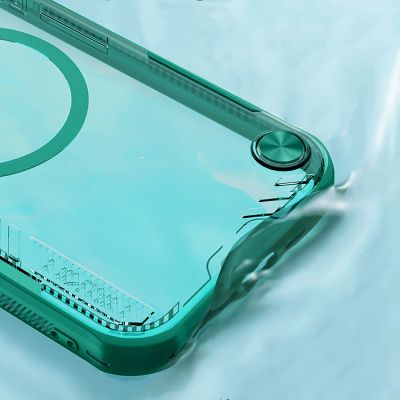 6. Nillkin Iceblade Prop Magnetic Case with Camera Cover and Stand for iPhone 16e / 17e - Green