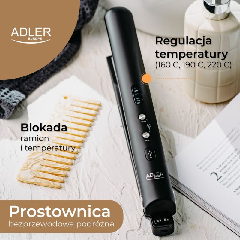 11. ADLER AD 2327b hair straightener black