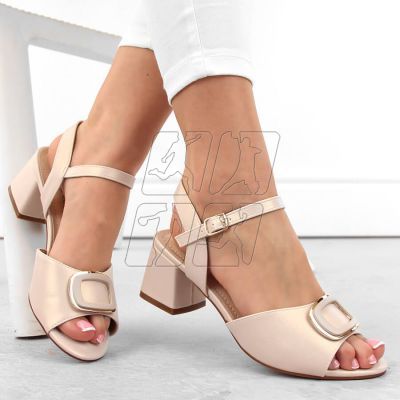 2. Elegant high-heeled sandals Sergio Leone W SK435A, beige