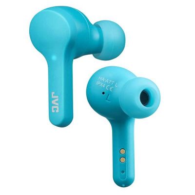 3. JVC HAA-7TANU Headphones (In-Ear, Wireless, Blue)