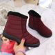 14. Waterproof snow boots with zipper NEWS W EVE181C burgundy
