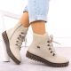 13. Waterproof beige women's hiking boots Rieker Y3433-60