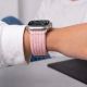7. Tech-Protect Nylon Sport Band for Apple Watch 44/45/46/49 mm - Light Pink