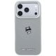 3. Karl Lagerfeld Point & Choupette Sketch MagSafe Case for iPhone 18 Pro Max / 17 Pro Max - Gray