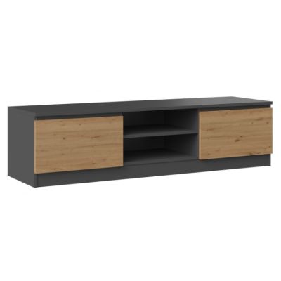 4. TV cabinet 140x40xH36 anthracite/artisan