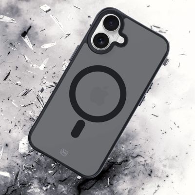 8. 3mk Smoke MagCase with MagSafe for iPhone 16 - semi-transparent