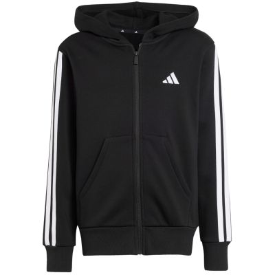 2. adidas Essentials Full-Zip Kids' Sweatshirt Black and White JD6494