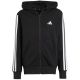 2. adidas Essentials Full-Zip Kids' Sweatshirt Black and White JD6494