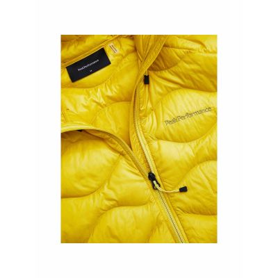 4. Men's down jacket PEAK PERFORMANCE M Helium Down Hood Jacket yellow