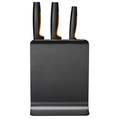 2. Fiskars Functional Form 4-piece Knife Block with Holes