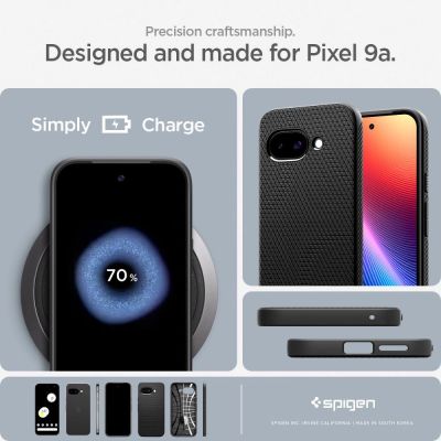 17. Spigen Liquid Air Case for Google Pixel 9A - Matte Black