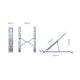 9. UNITEK FOLDABLE LAPTOP STAND, ALUMINUM