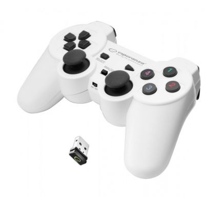 Esperanza GLADIATOR EGG108W Wireless Gamepad (PC, PS3; white)