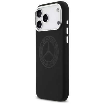 2. Mercedes Silicone Vintage Logo MagSafe Case for iPhone 17 Pro Max - Black