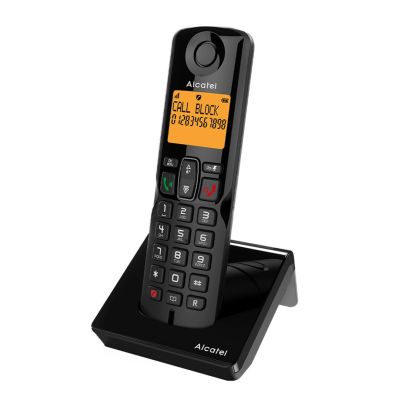 Alcatel S280 EWE DECT Phone Caller Name and Identification Black