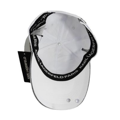 5. Karl Lagerfeld Paris Strapback White Cap - L5WH7947-wht