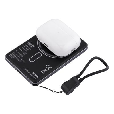 5. TROIKA POP50 5000 mAh Wireless Charging Gray, Black