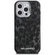 3. Karl Lagerfeld IML Leopard Pattern MagSafe Case for iPhone 16 Pro Max - Black
