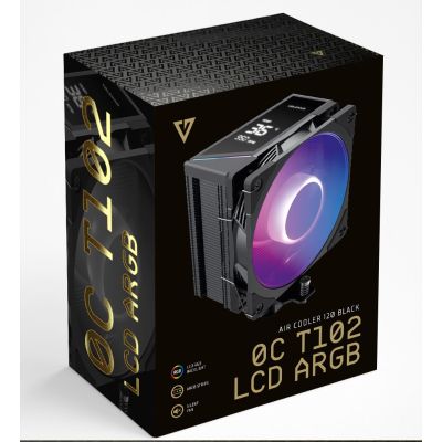 7. MODECOM CPU COOLER VOLCANO 0C T102 LCD ARGB BLACK