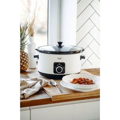 13. Slow cooker ADLER AD 6413w white