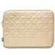 3. Hello Kitty Zip PU Quilted Bows case for a 14" laptop - gold
