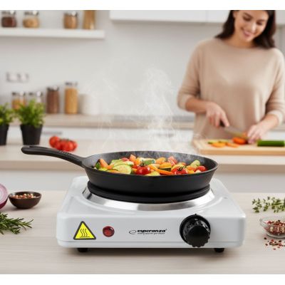 7. ESPERANZA ELECTRIC COOKER ST. HELENS WHITE EKH013W