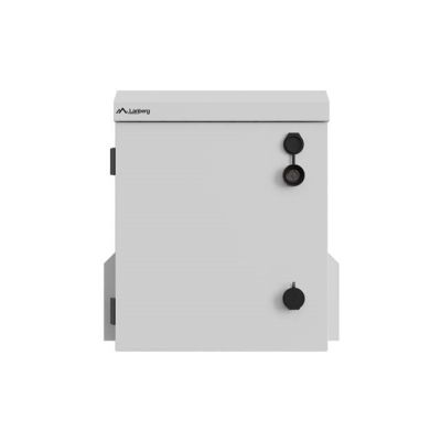 WALL-HUNG RACK CABINET 10" HERMETIC IP55 WALL/POLE MOUNTING 320X220X400 GRAY LANBERG (ASSEMBLED)
