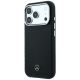 2. Mercedes Leather Semi Wrap Wood Effect MagSafe Case for iPhone 17 Pro Max / 18 Pro Max - Black