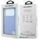 8. Karl Lagerfeld Grained Elongated Logo MagSafe Case for iPhone 17 Pro Max / 18 Pro Max - Blue