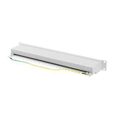 15. LANBERG PATCH PANEL 24 PORT 1U 19" CAT.6A FTP GRAY PPSA-1024-S