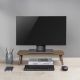 3. Maclean wooden monitor/laptop stand, (500x240x120mm), black walnut, max. 20kg, MC-930