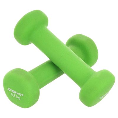 4. EB FIT neoprene dumbbell 0.5 kg green 1029221