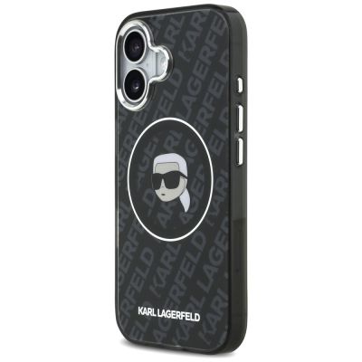 2. Karl Lagerfeld IML Karl Head Logo MagSafe Case for iPhone 17 - Black