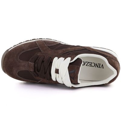 3. Women's brown suede leather shoes Vinceza 86427