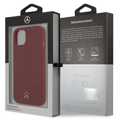 8. Mercedes Silicone Line iPhone 13 Case - Red