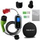9. Qoltec Portable EV and Hybrid Vehicle Charger with 2-in-1 Adjustable Charging Type 2 | 11 kW | 400 V | CEE 16 A | Wi-Fi | TUYA | SMART LIFE | LCD | Portable | Wallbox | 5 m