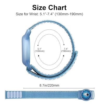 3. Tech-Protect Nylon Strap for Apple AirTag 1/2 - Blue