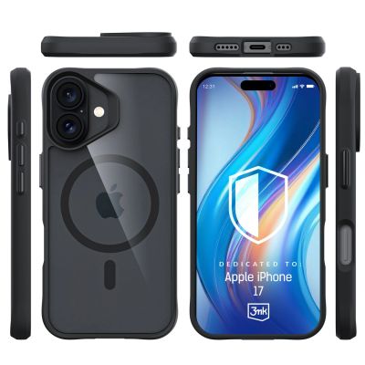 3. 3mk Satin Armor MagCase for iPhone 17 - Black