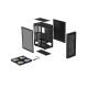 14. NATEC GENESIS DIAXID 605 ARGB MIDI TOWER USB-C GAMING CASE WITH WINDOW BLACK