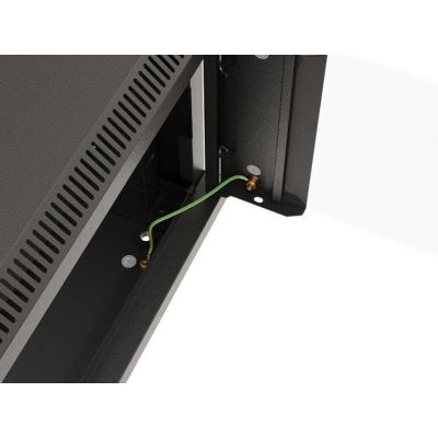 6. LANBERG WALL-MOUNTED RACK CABINET 19" 9U 540X350 BLACK GLASS DOOR (FLAT PACK)