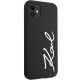 4. Karl Lagerfeld KLHCN61SKSVGK iPhone 11 / Xr 6.1" black/black hardcase Silicone Signature