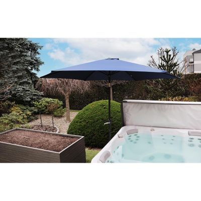 21. GARDEN UMBRELLA 300CM FOLDING NAVY BLUE