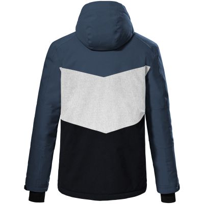 2. Killtec KSW 45 men's ski jacket with detachable hood and zipper, blue (38699/872)