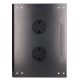 8. Extralink 6U 600x450 Black Wall-Mounted Rack Cabinet