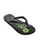 Ipanema Graphics Men's Flip-Flops Black and Green 83532-AP253