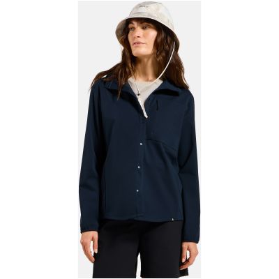 2. Women's Long-Sleeve Shirt Odlo Shirt l/s TRANSITION SOFTSHELL, navy blue
